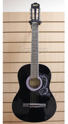 Фото BESTWOOD MCA101-1-BK (Черная гитара с металлическими струнами)