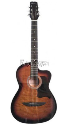 Caraya C901T-BS Акустическая фольк-гитара 39" с вырезом