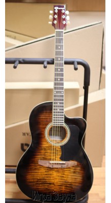 Фото CARAYA C901T-BS (Акустическая гитара 6 струнная, с вырезом, тигровая расцветка)