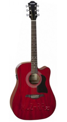 Фото HOHNER CS-DTWRCE CHORUS CE (Электро-акустическая гитара, 6-струнная, цвет - вишневый)