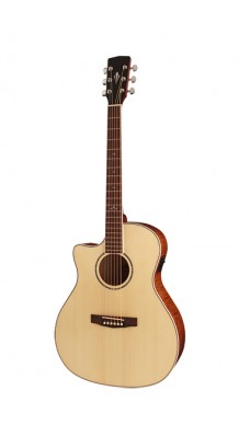 Фото CORT GA-FF-LH-NAT GRAND REGAL SERIES (Леворукая электро-акустическая гитара с вырезом, цвет натуральный)