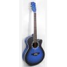 акустическая гитара, цвет черно-синий